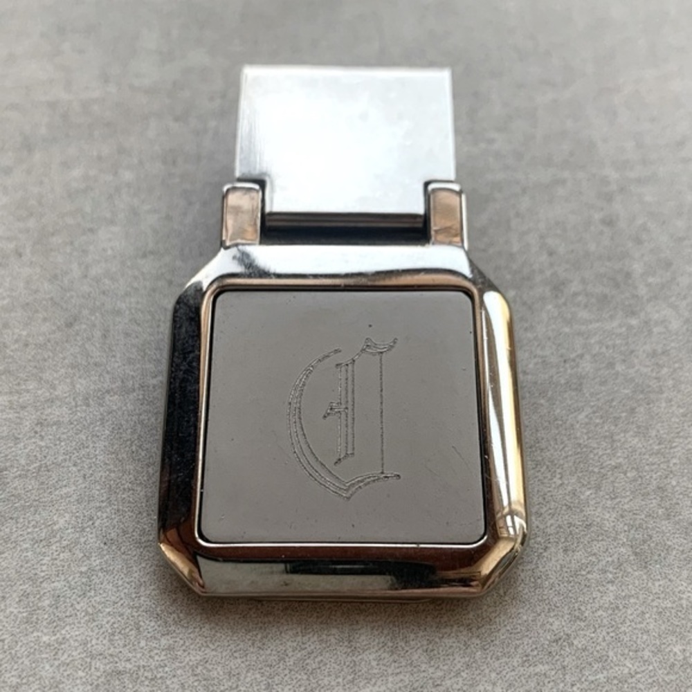 Big “D” Vintage Chrome Money Clip 💵